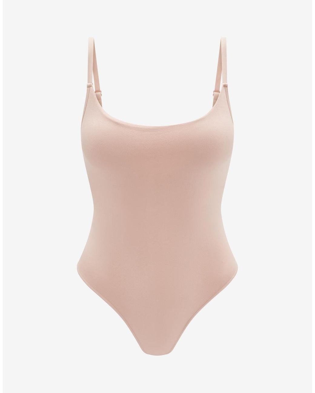 Thirdlove Pink Seamless Stretch Cotton Bodysuit