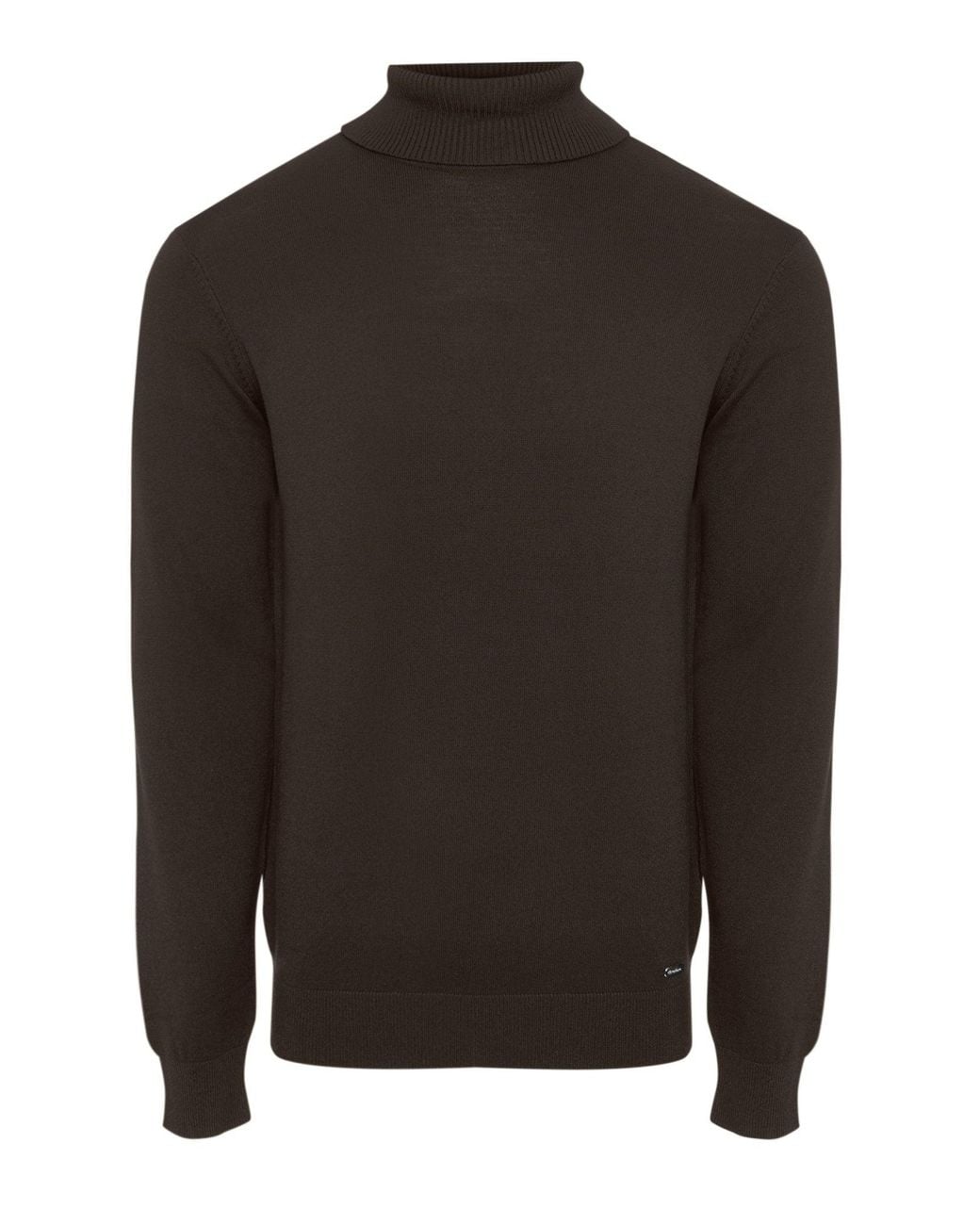 Threadbare Brown Knitted Roll Neck Jumper for men
