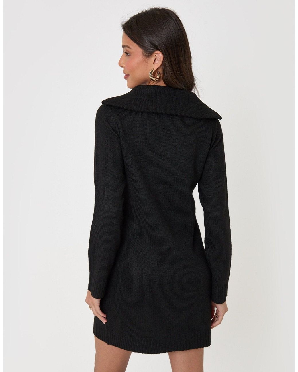 Threadbare Black The Classic Brushed Knit Dress