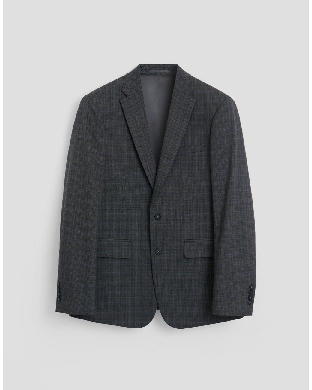 Threadbare Black Tailored Fit Cotton Rich Blazer for men