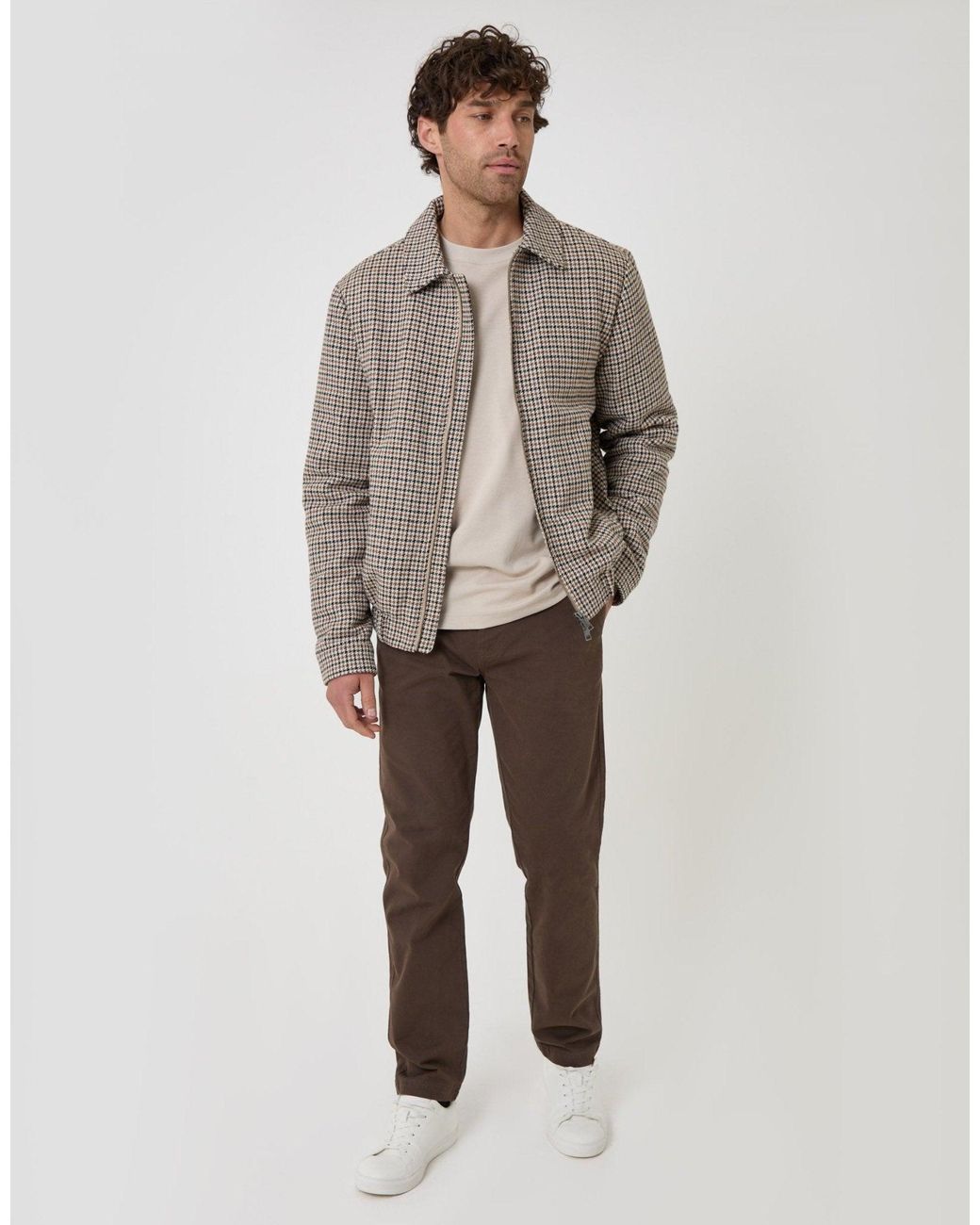 Threadbare Gray Faux Wool Collared Jacket for men