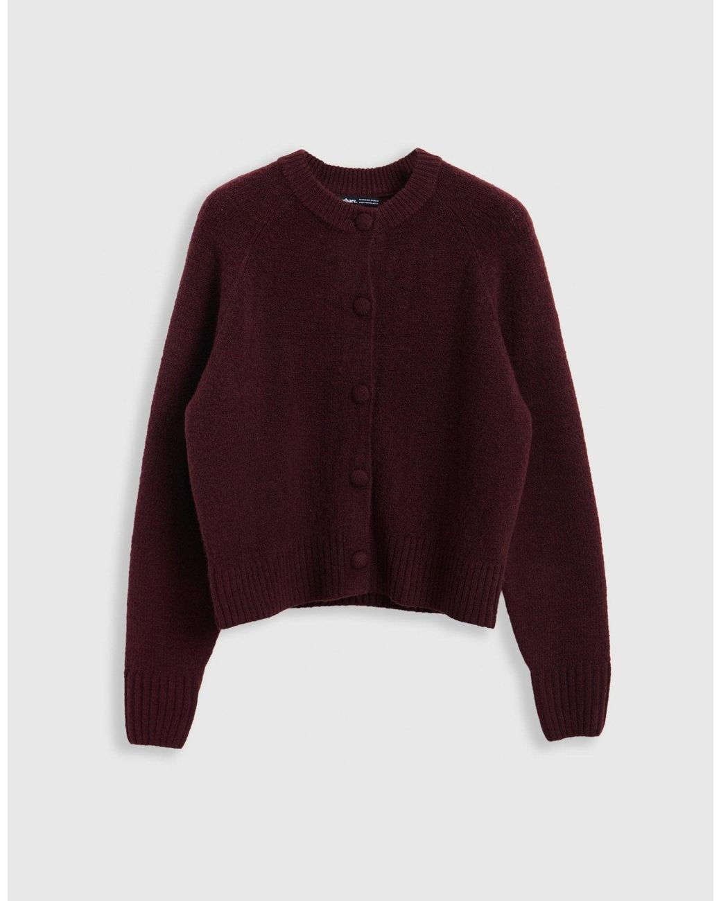 Threadbare Red The Relaxed Knitted Cardigan