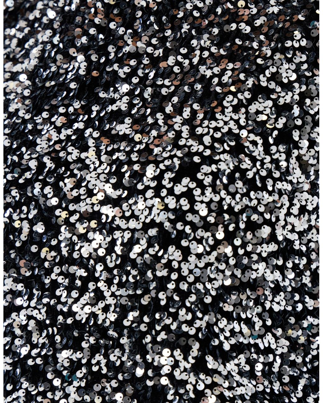 Threadbare Black Sequin Shell Top With Lace Trim