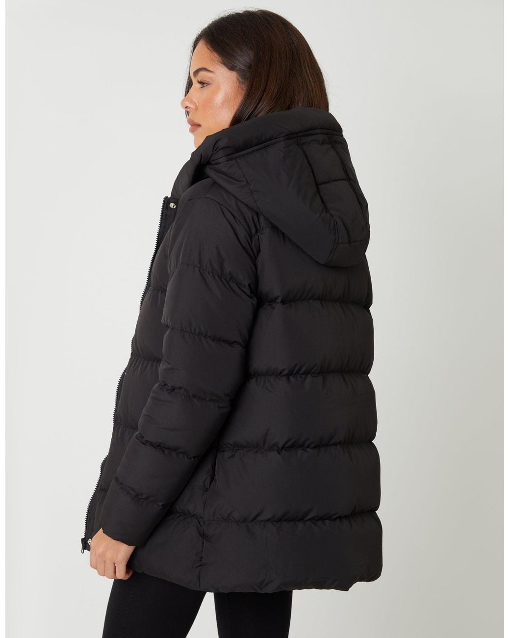 Threadbare Black Puffer Jacket