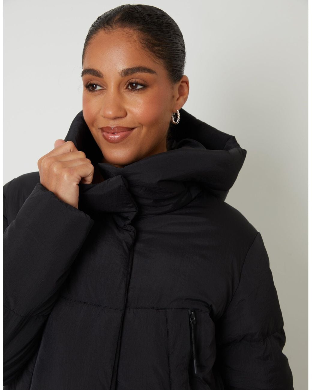 Threadbare Blue Maxi Puffer Jacket