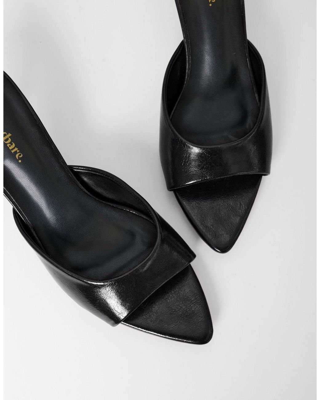 Threadbare Natural Open Toe Kitten Heels