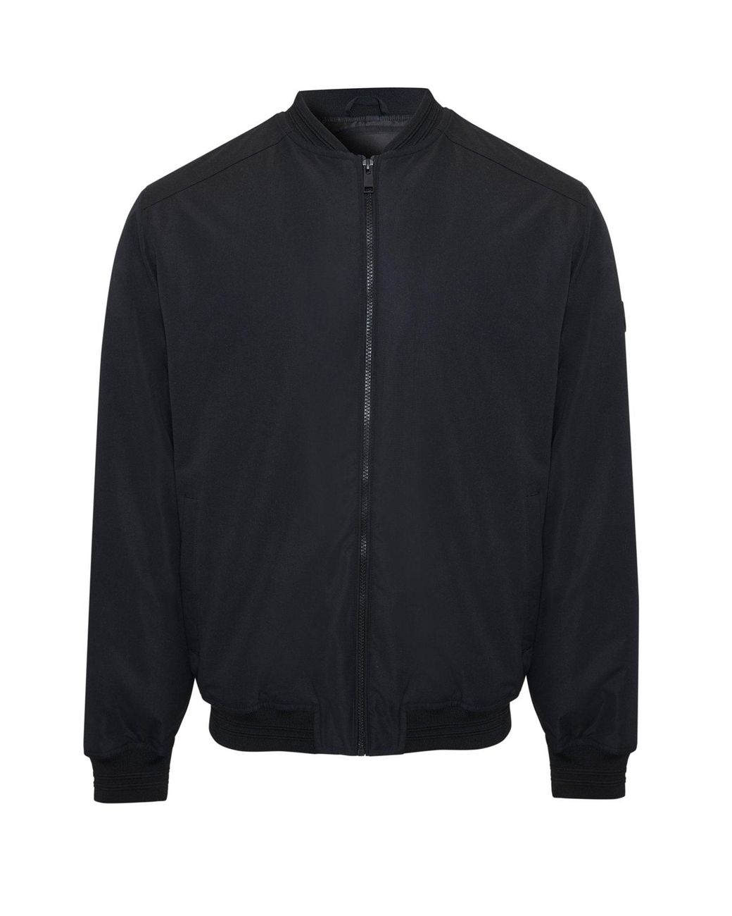 Threadbare Black Padded Bomber Jacket for men