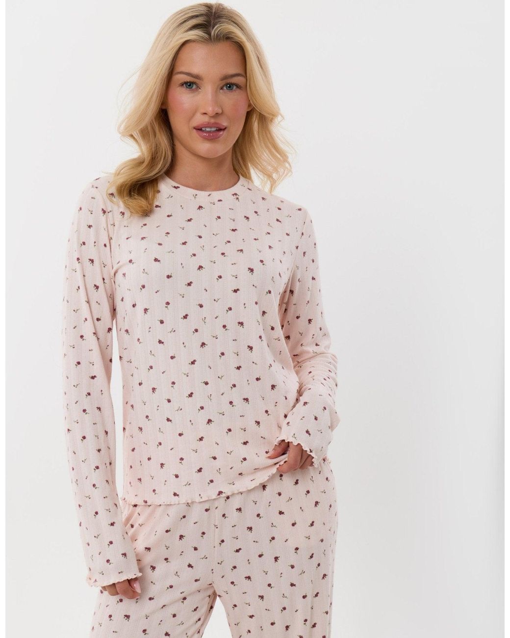 Threadbare Multicolor Long Sleeve Top & Trousers Pyjama Set