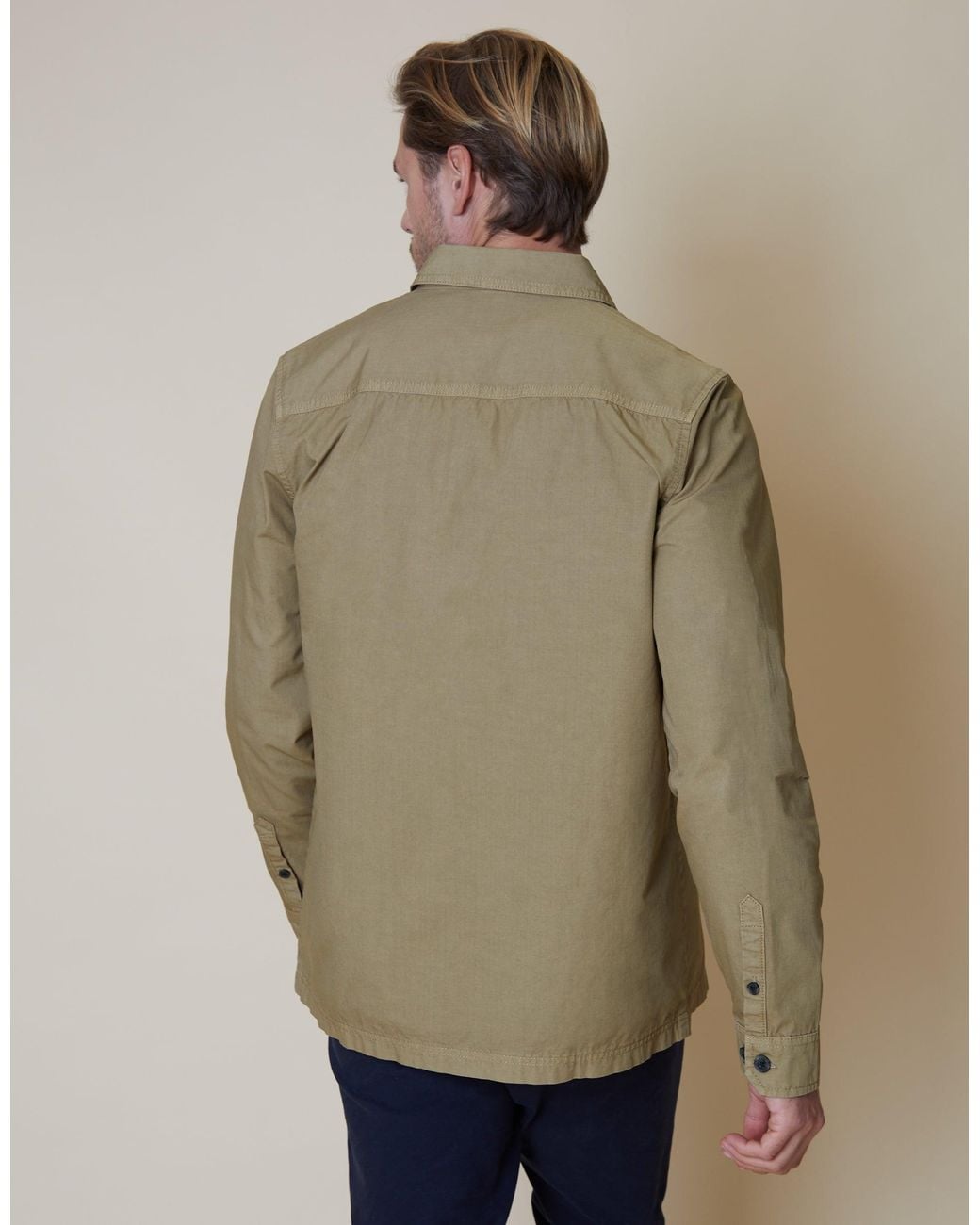 Threadbare Natural Lightweight Shacket for men