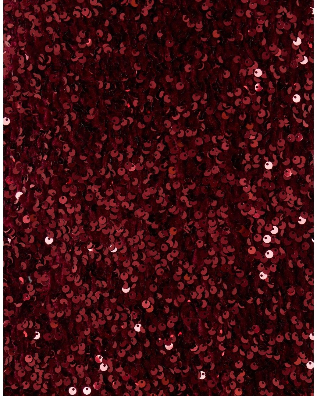 Threadbare Red High Neck Sequin Mini Dress