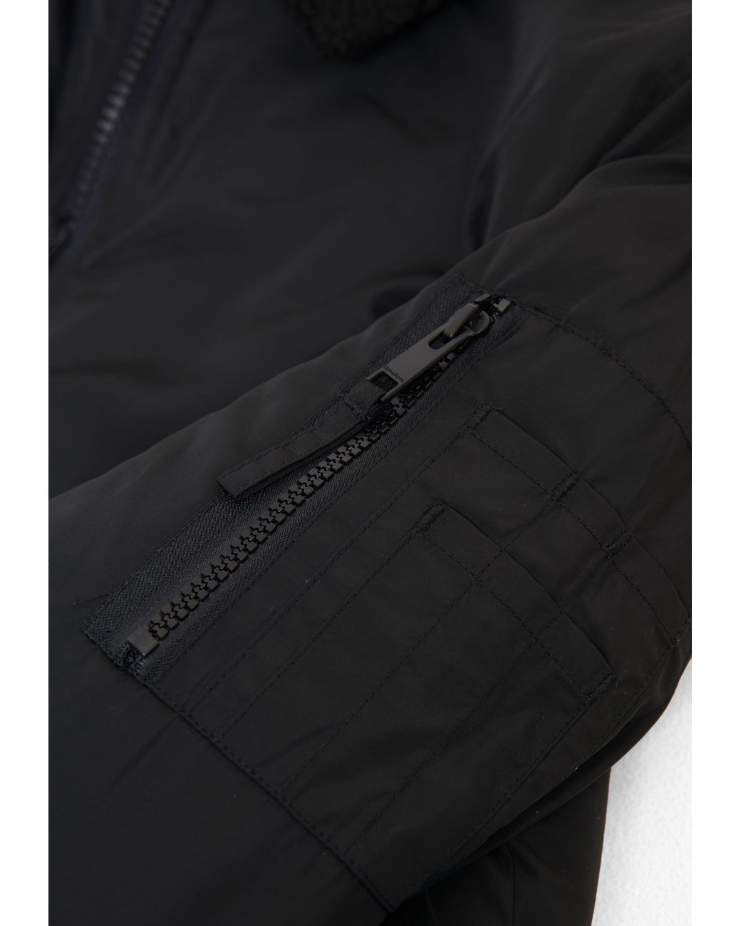 Threadbare Black Borg Lined Collared Jacket for men