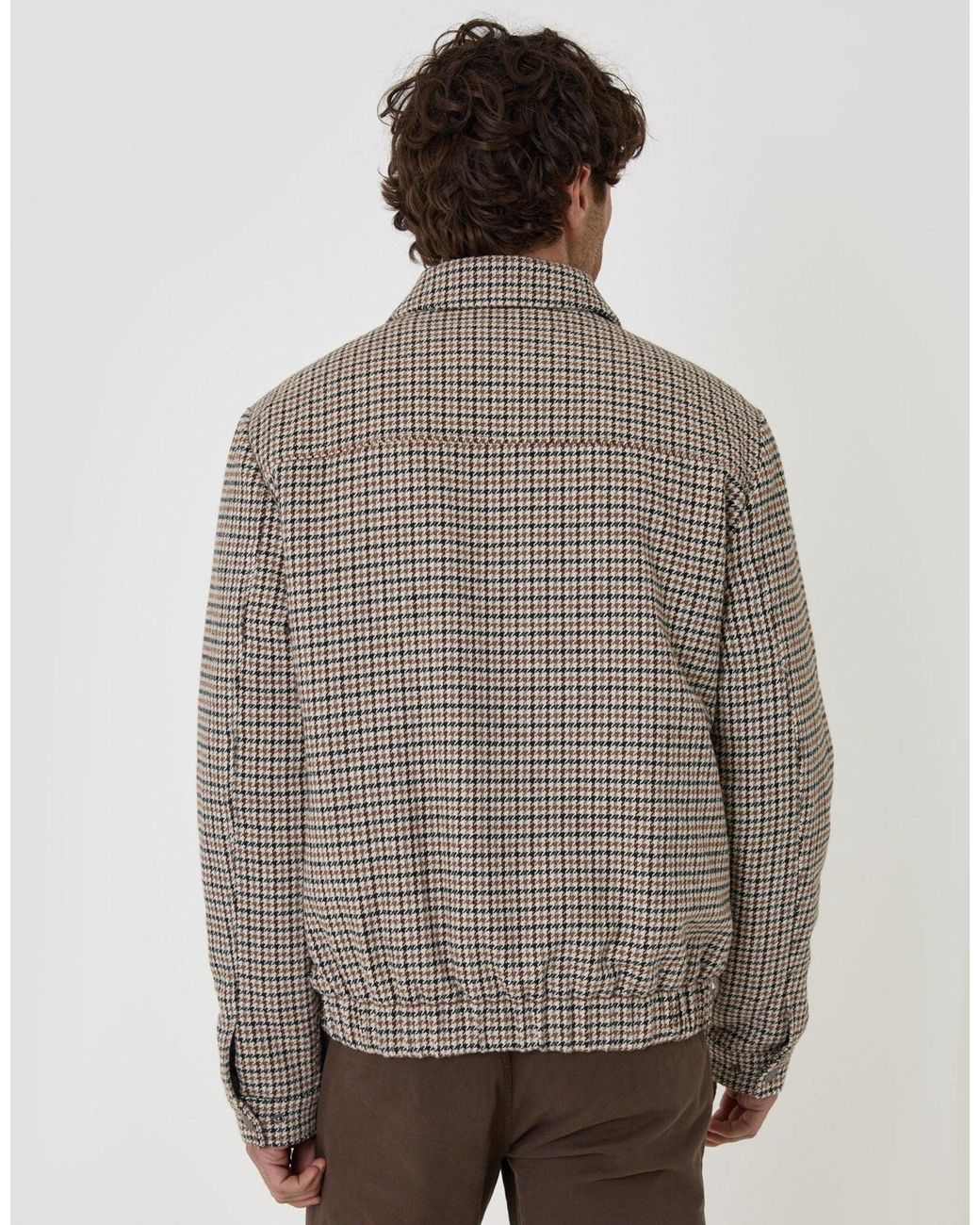 Threadbare Gray Faux Wool Collared Jacket for men