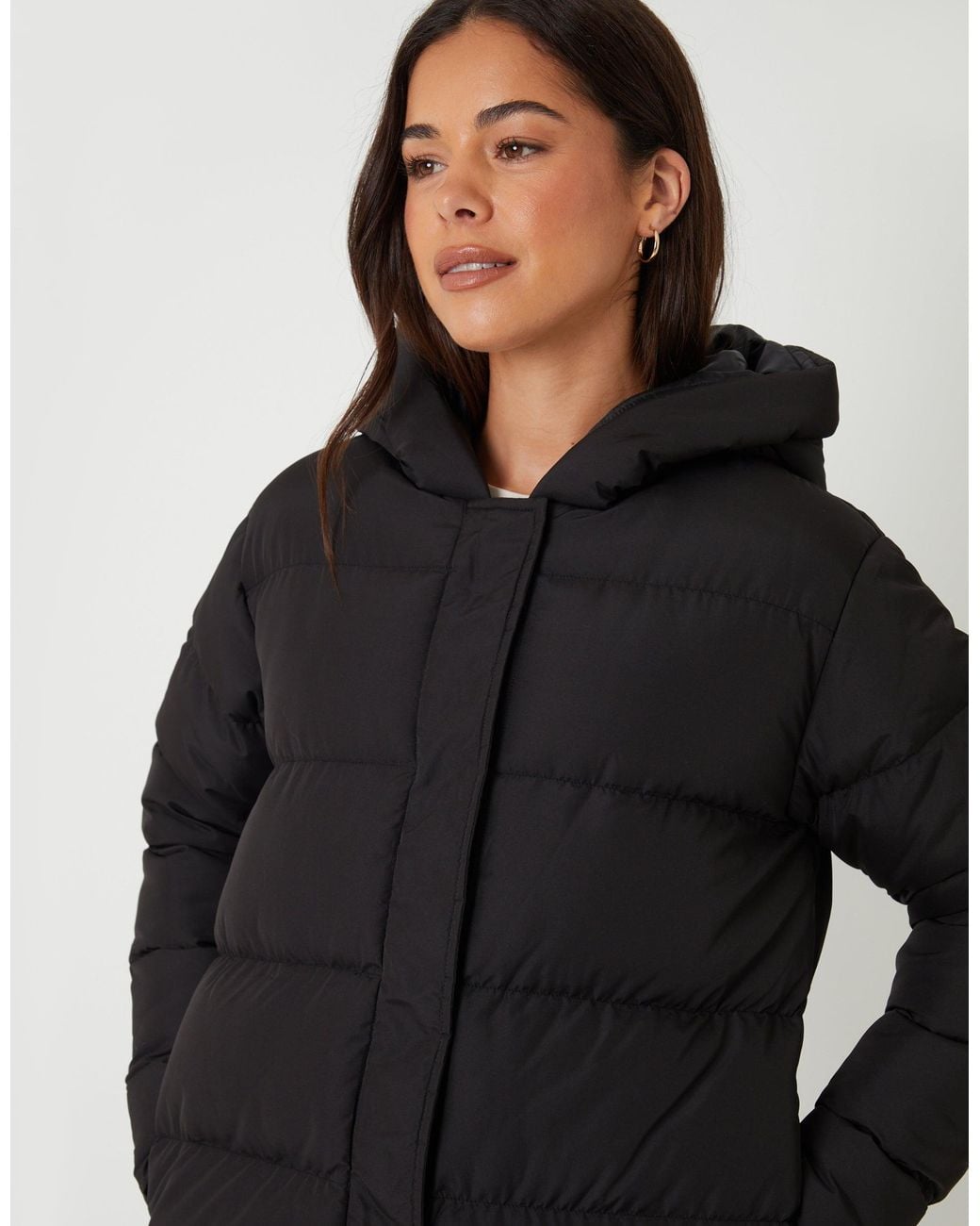 Threadbare Black Puffer Jacket