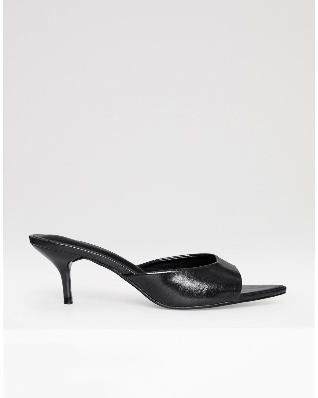 Threadbare Natural Open Toe Kitten Heels
