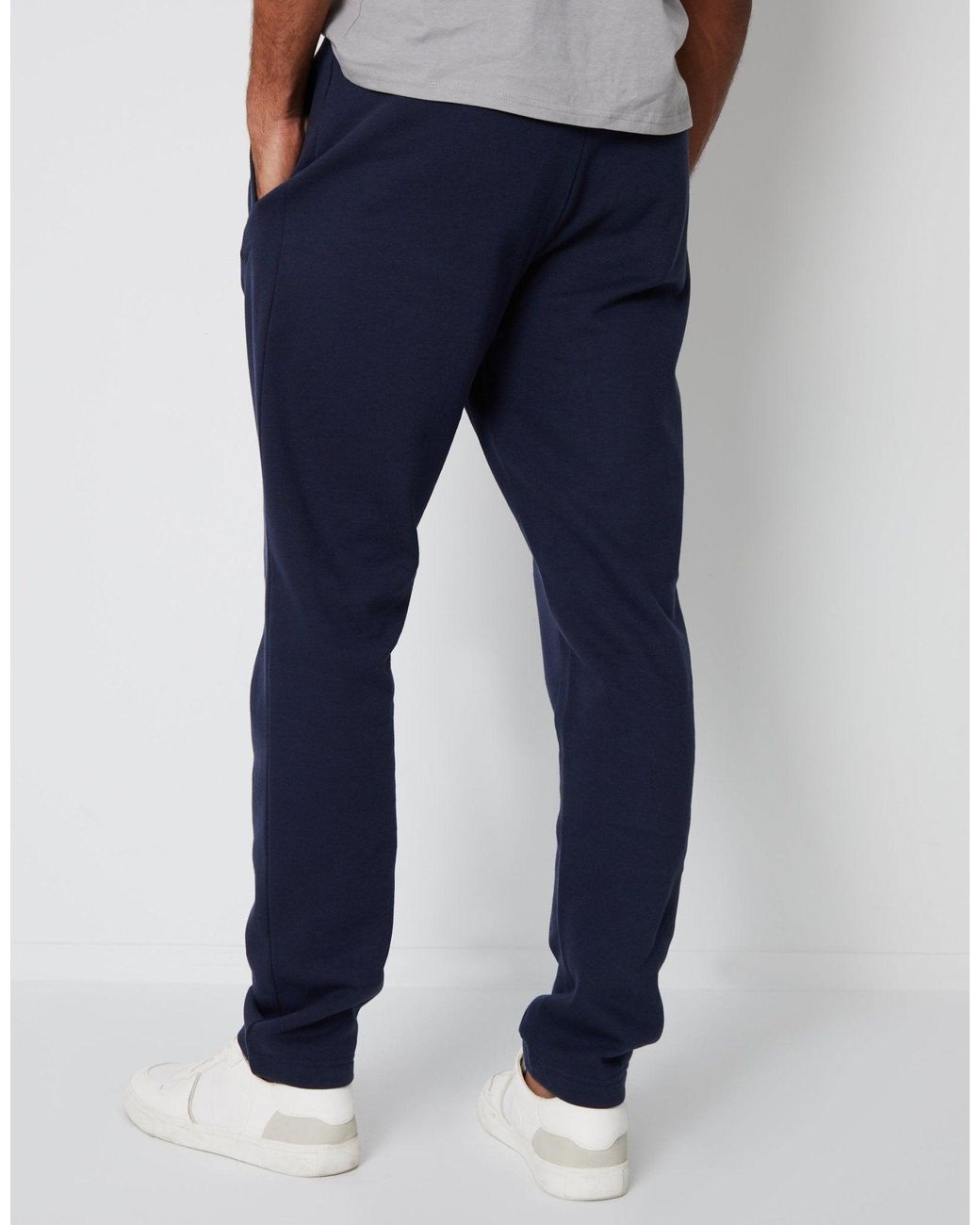 Threadbare Blue Straight Leg Joggers for men