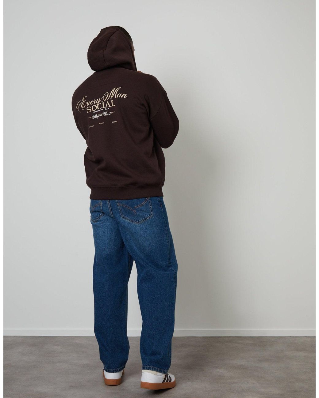 Threadbare Blue Baggy Fit Jeans for men