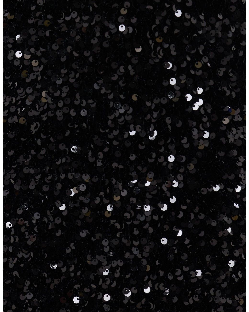 Threadbare Black Sequin Asymmetric Top