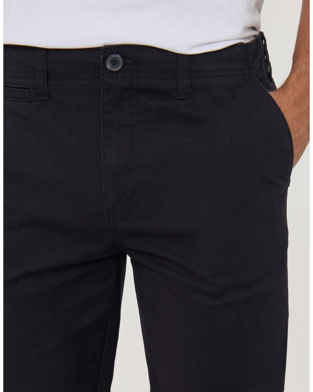 Threadbare Blue The Classic Slim Fit Chino Trousers for men