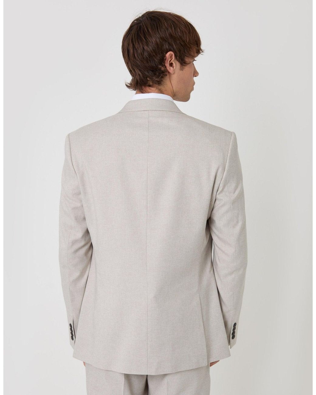 Threadbare Brown Tailored Fit Single Breasted Blazer for men