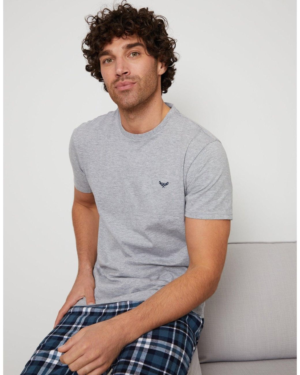 Threadbare White Pyjama Set for men