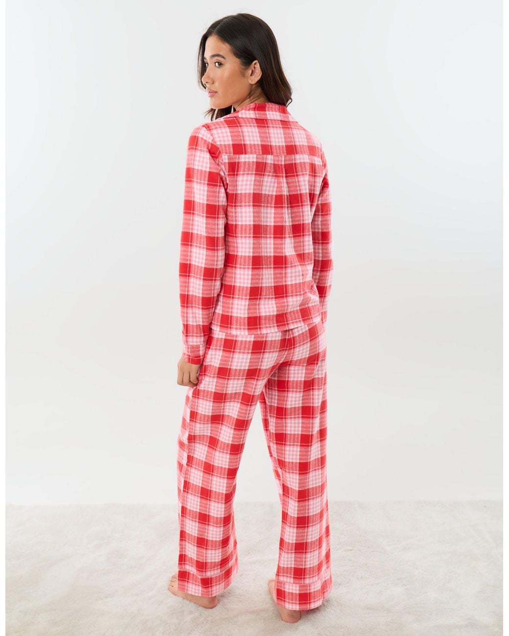 Threadbare Pink Cotton Button Up Pyjama Set