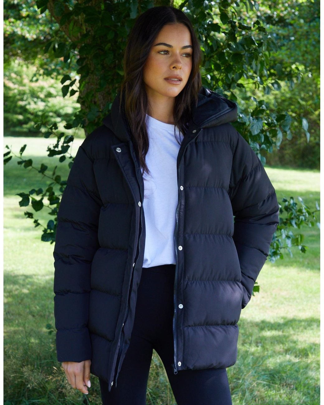 Threadbare Black Puffer Jacket