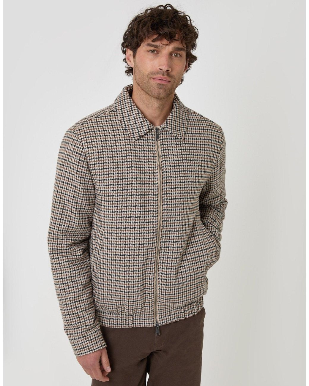 Threadbare Gray Faux Wool Collared Jacket for men