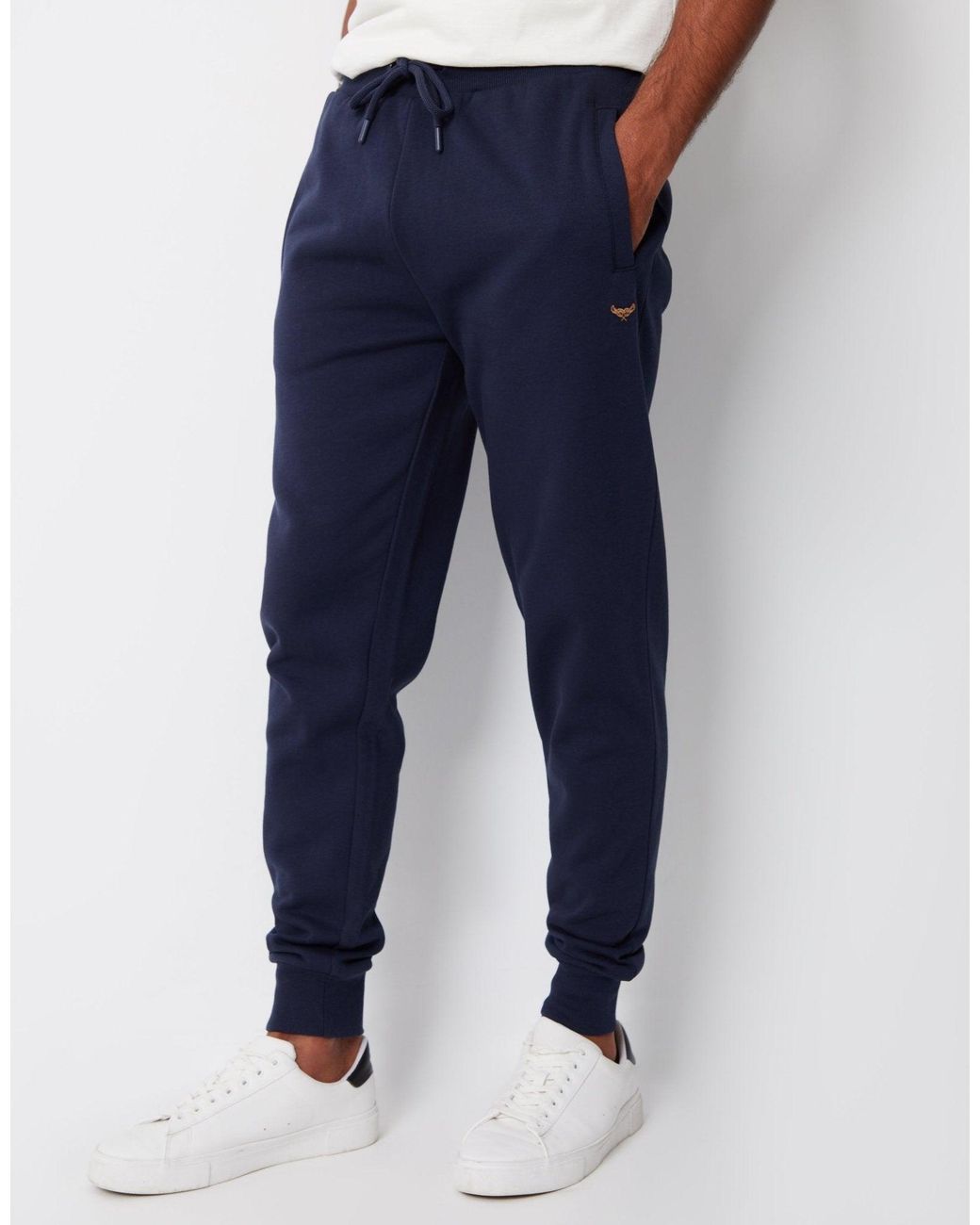 Threadbare Blue Regular Fit Joggers for men