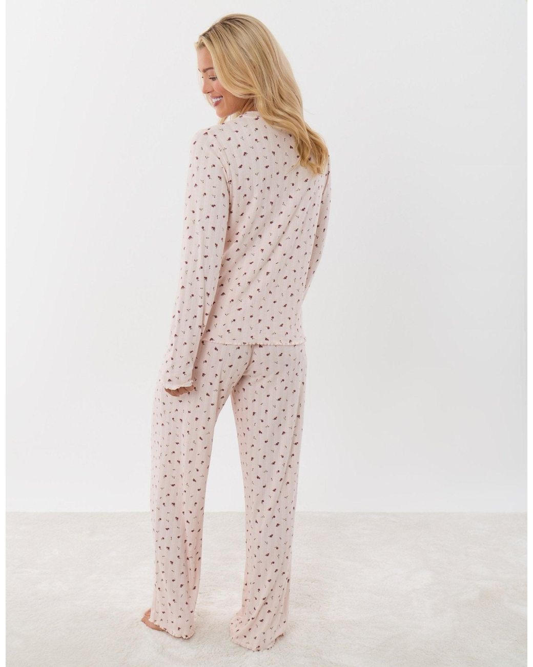 Threadbare Multicolor Long Sleeve Top & Trousers Pyjama Set