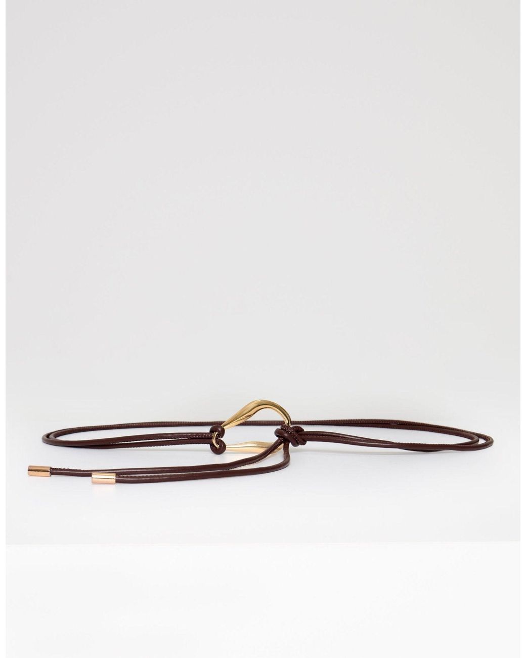 Threadbare Purple Faux Leather Rope Belt