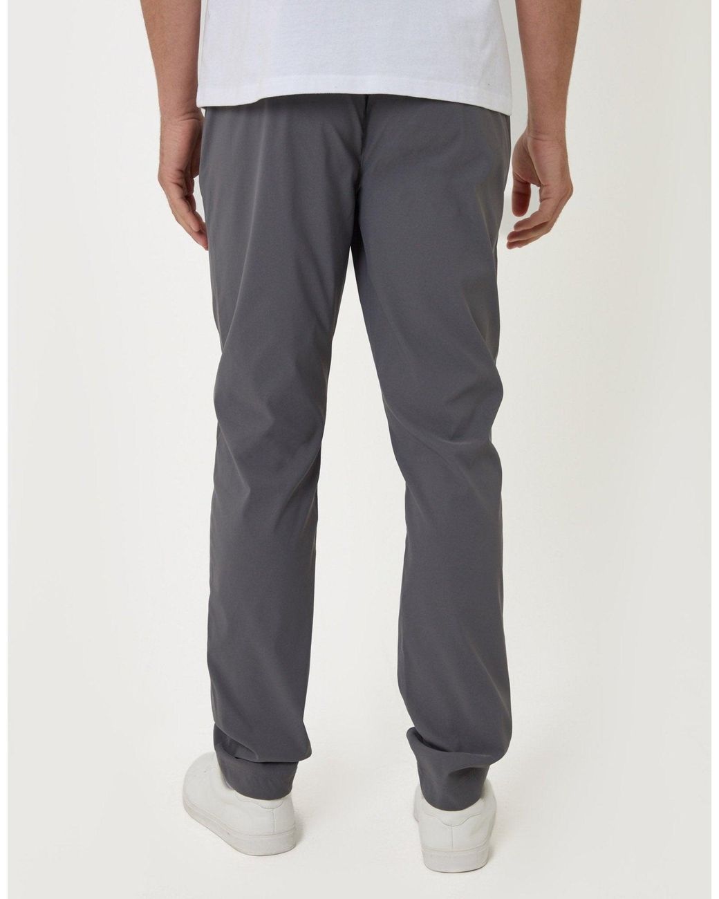Threadbare Blue Slim Fit Technical Stretch Trousers for men