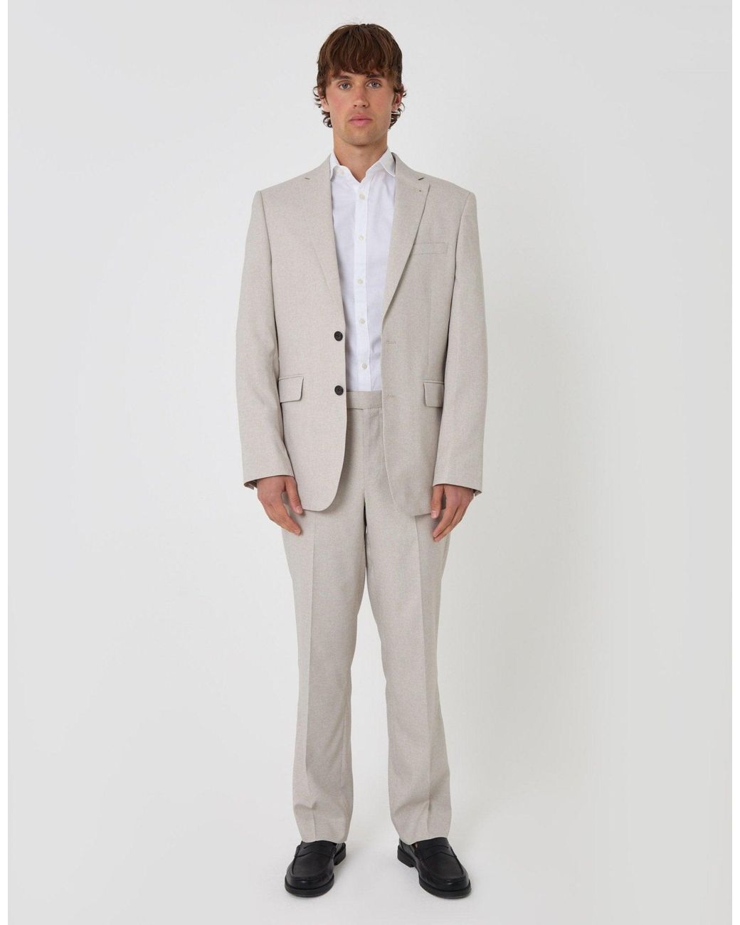 Threadbare Brown Tailored Fit Single Breasted Blazer for men