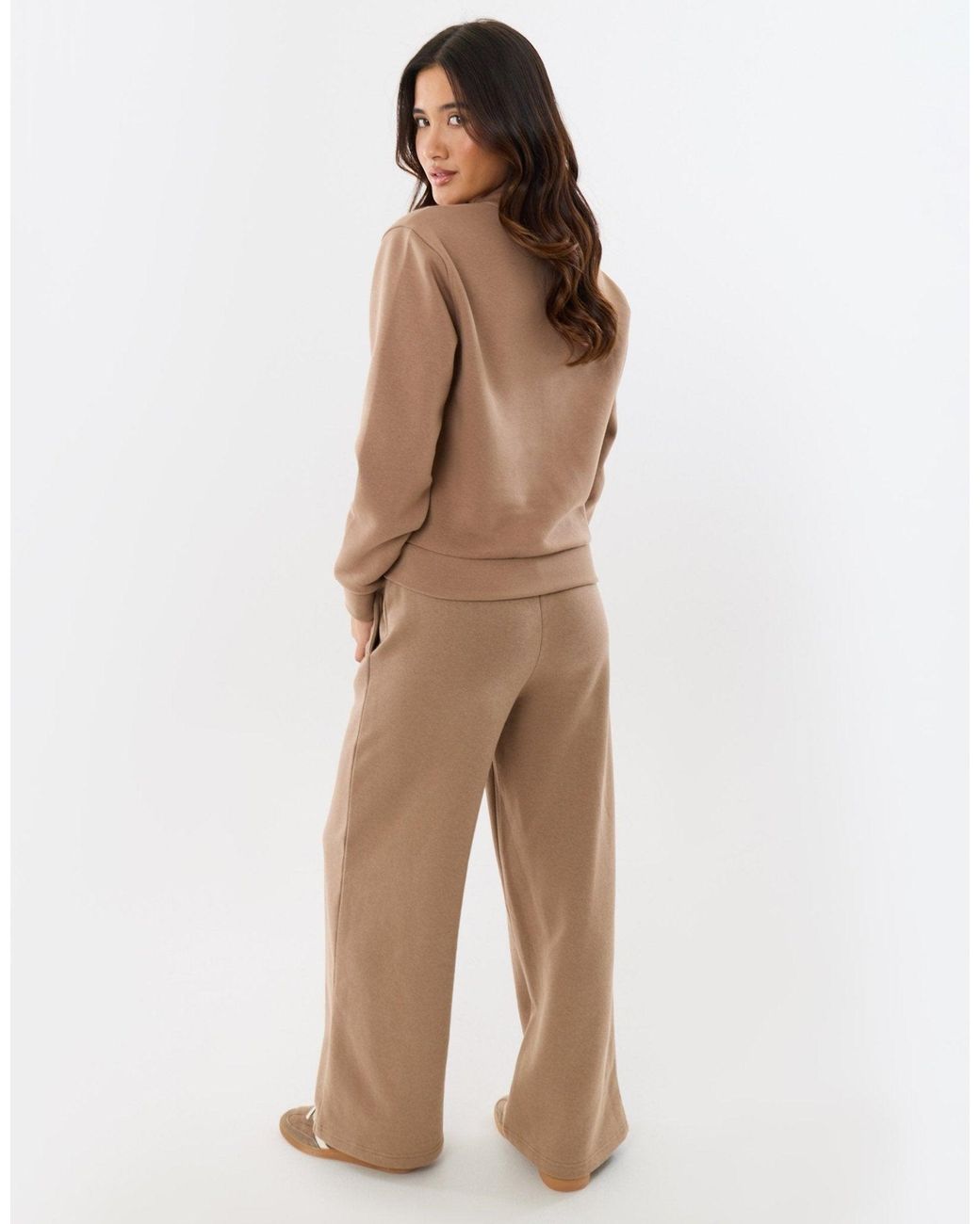 Threadbare Natural Petite Cardigan & Jogger Sweat Set