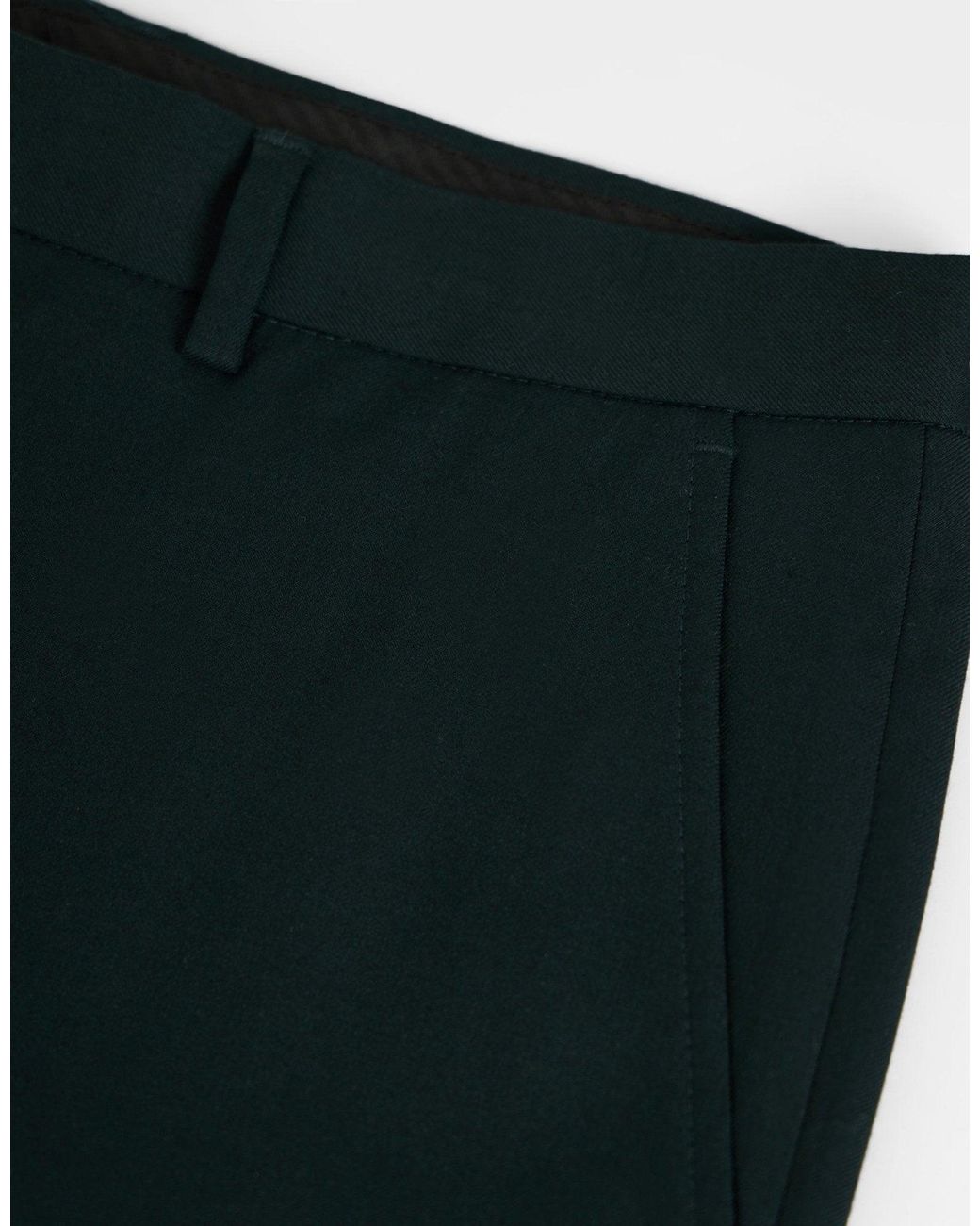 Threadbare Black Tailored Fit Suit Trousers for men