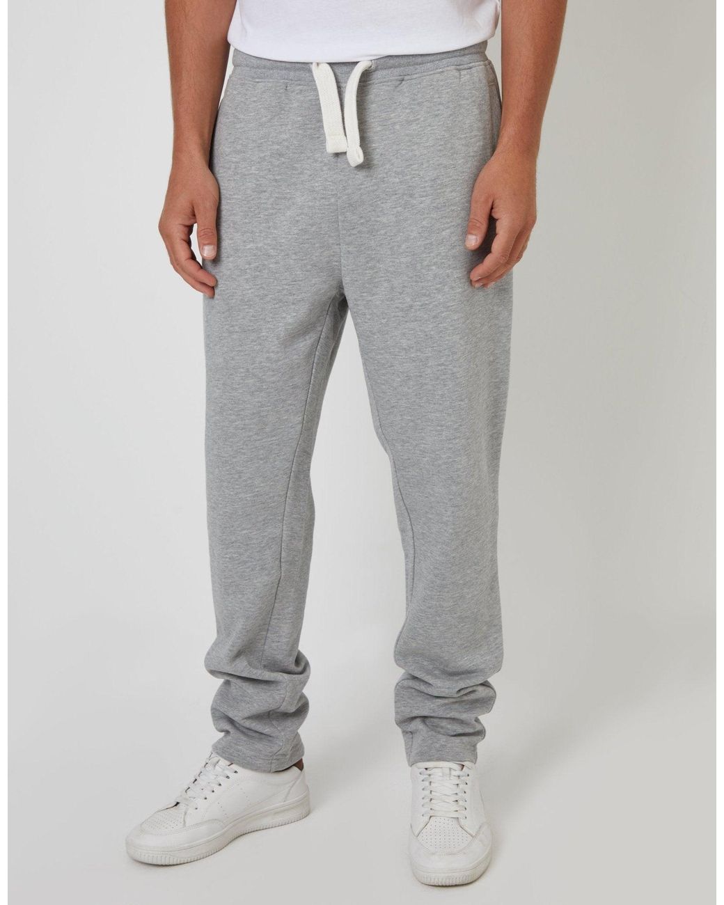 Threadbare Gray Straight Leg Joggers for men