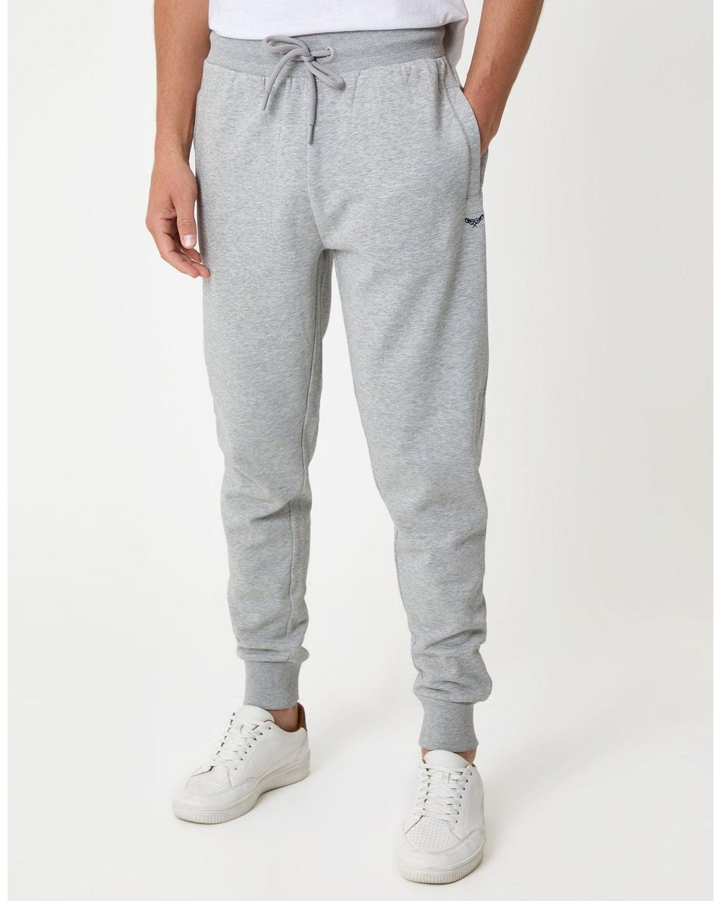 Threadbare Gray Regular Fit Joggers for men