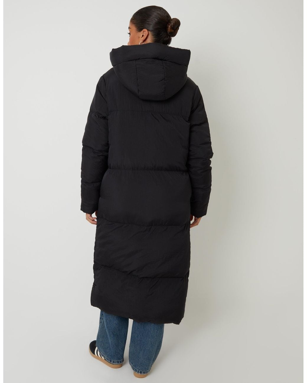 Threadbare Blue Maxi Puffer Jacket