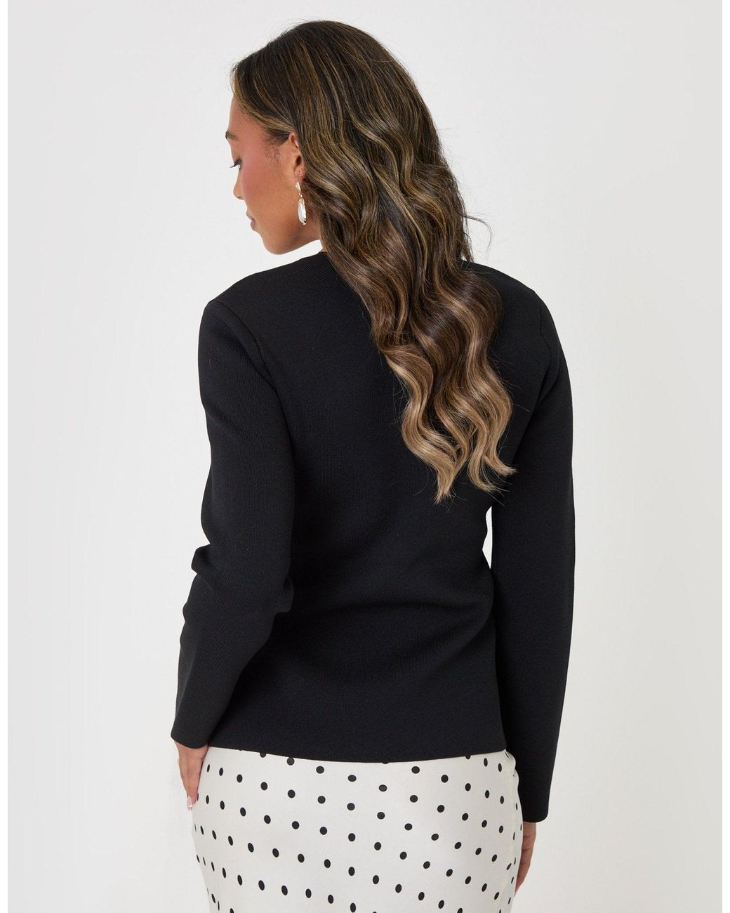 Threadbare Blue Compact Knit V Neck Cardigan