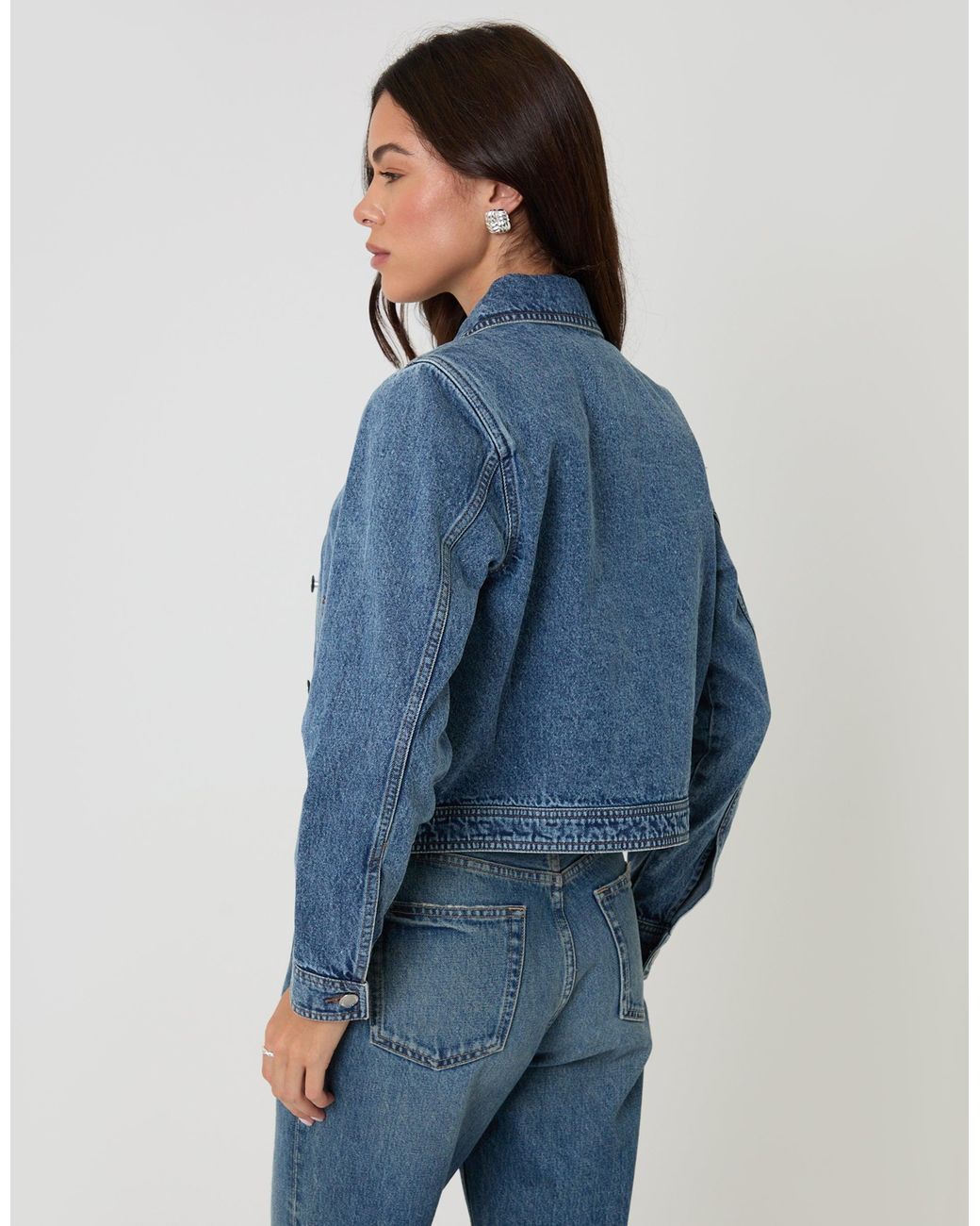 Threadbare Blue Denim Jacket With Patch Pockets