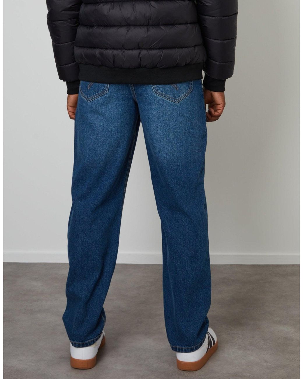 Threadbare Blue Loose Fit Jeans for men