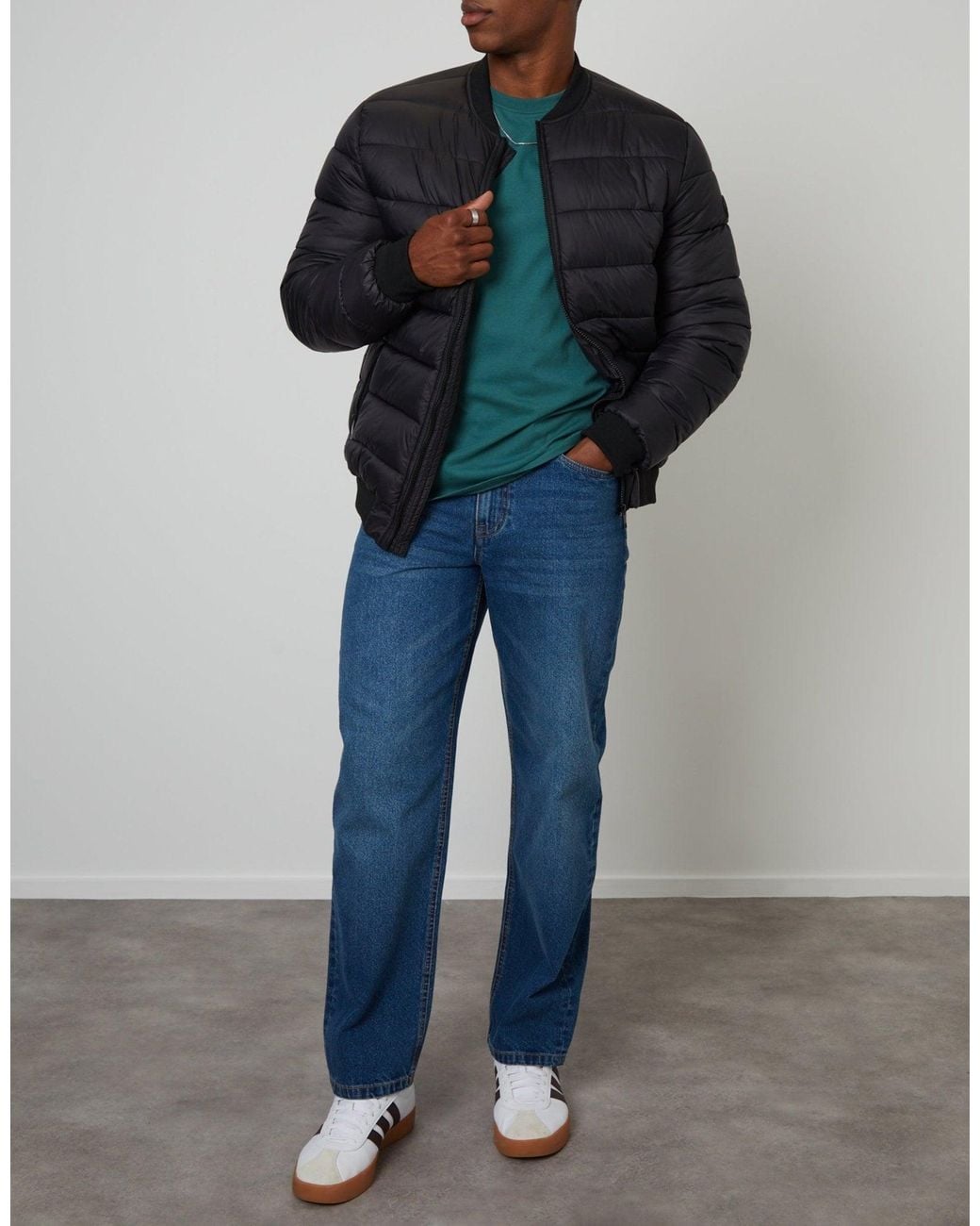 Threadbare Blue Loose Fit Jeans for men