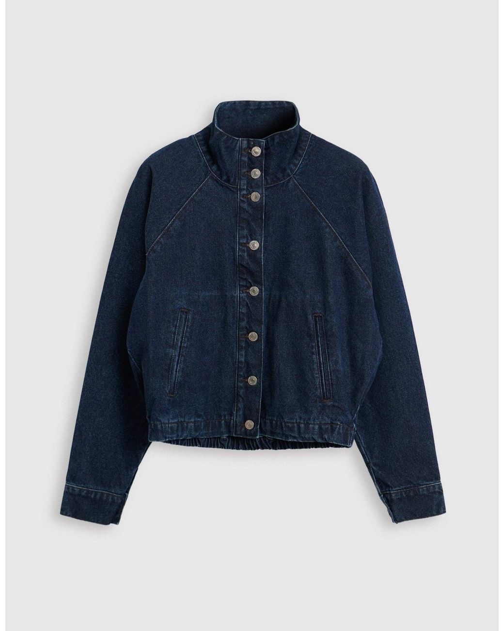 Threadbare Blue Denim Bomber Jacket