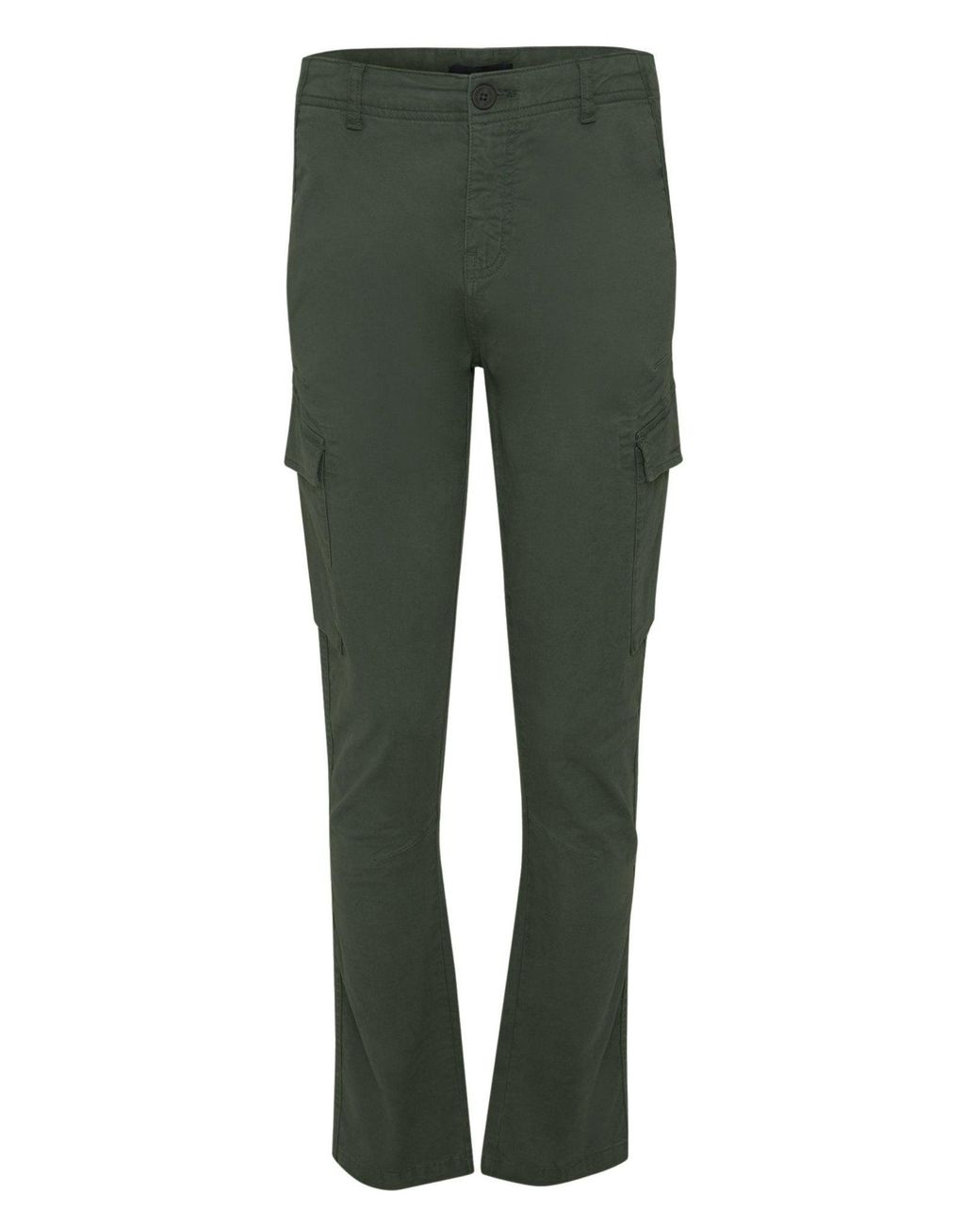 Threadbare Green The Everyday Slim Fit Cargo Trousers for men