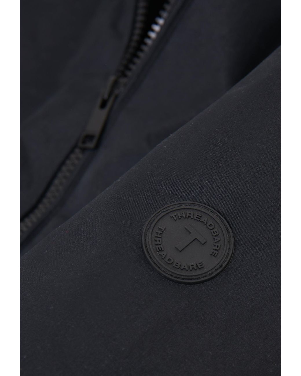 Threadbare Black Padded Bomber Jacket for men