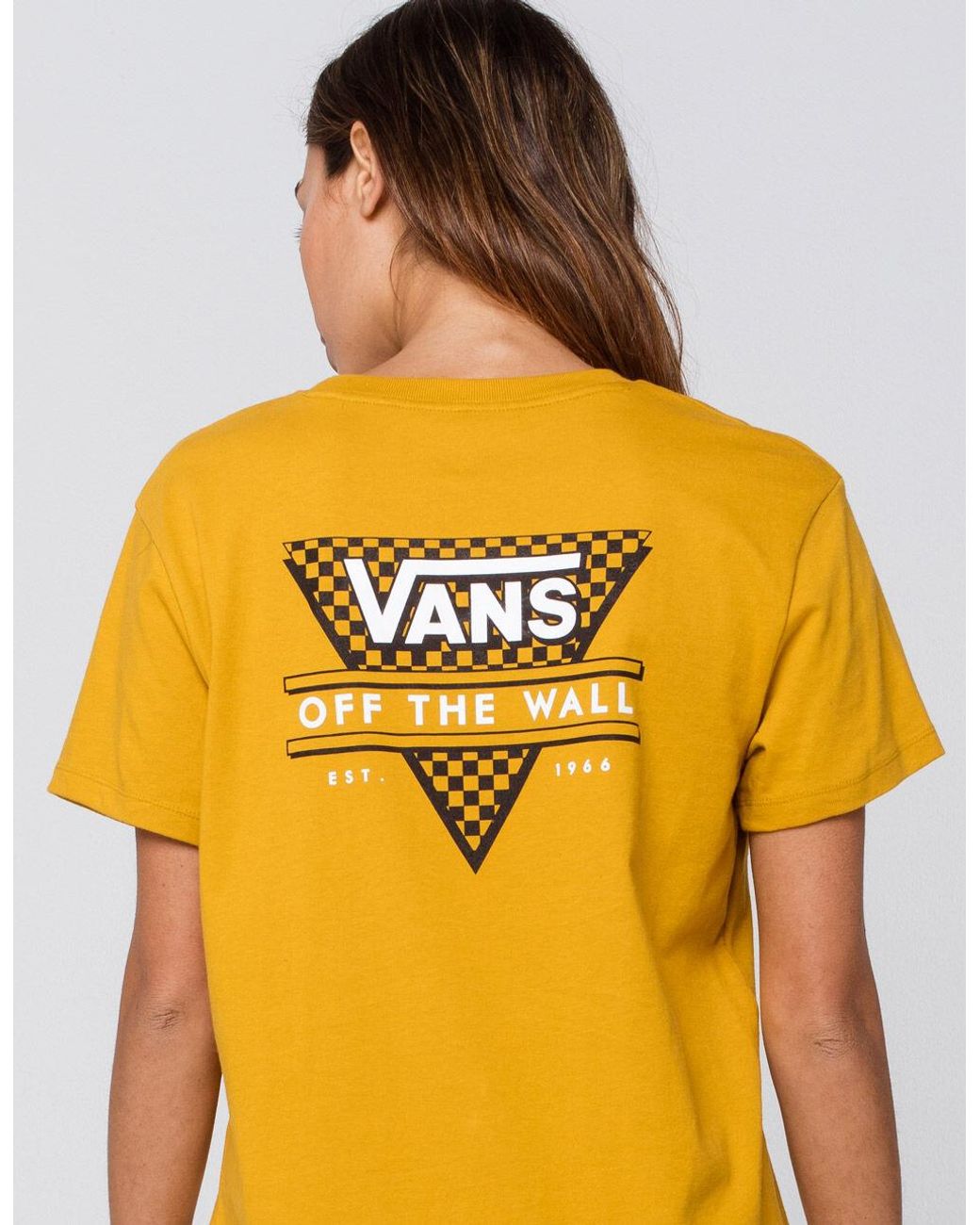 vans logo t shirt women's