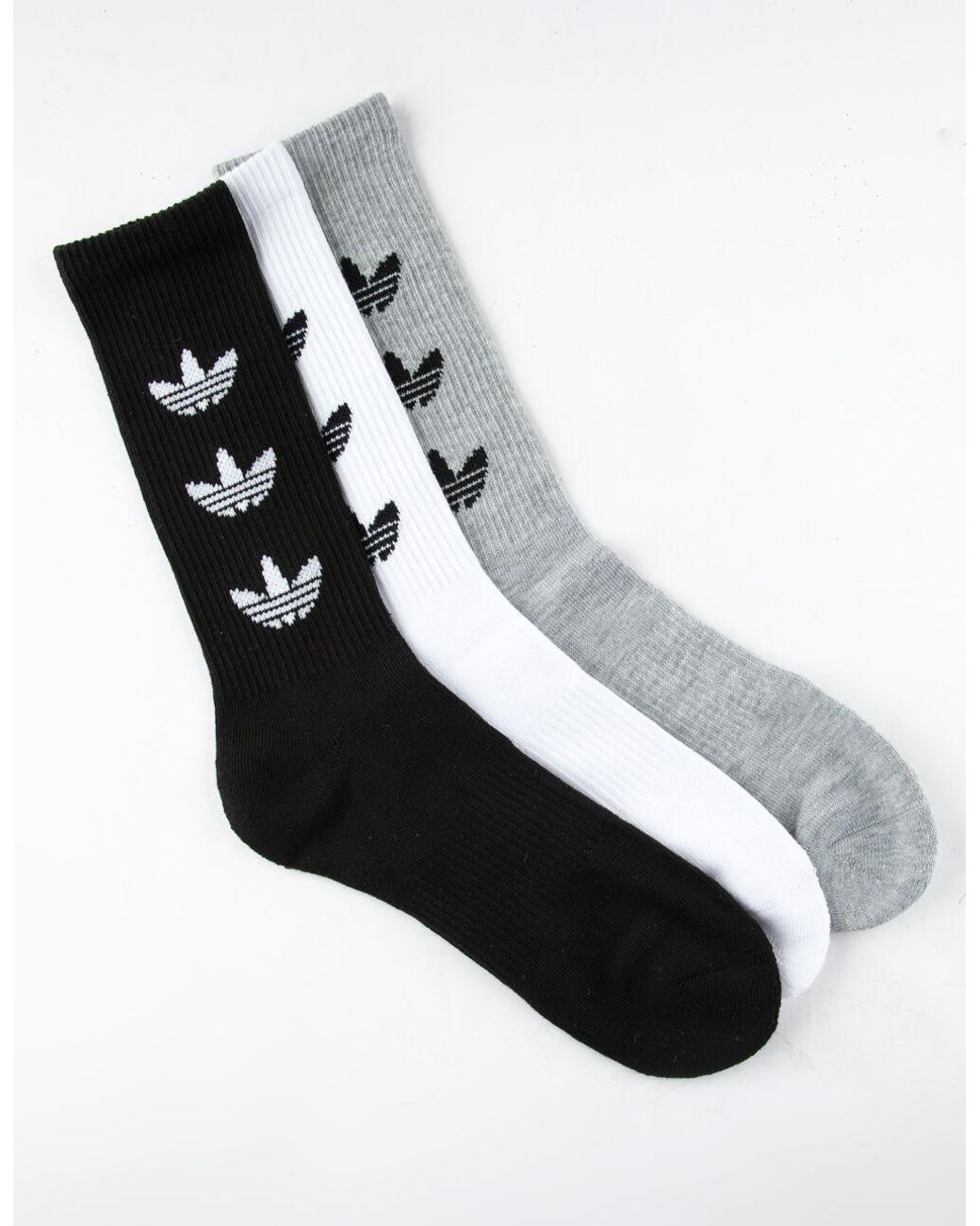 adidas originals 3 pack trefoil crew