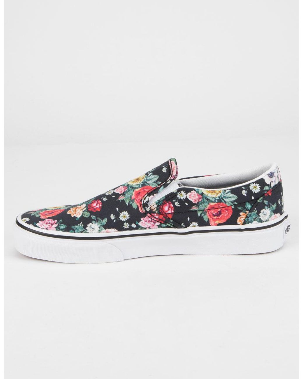 floral vans slip ons womens