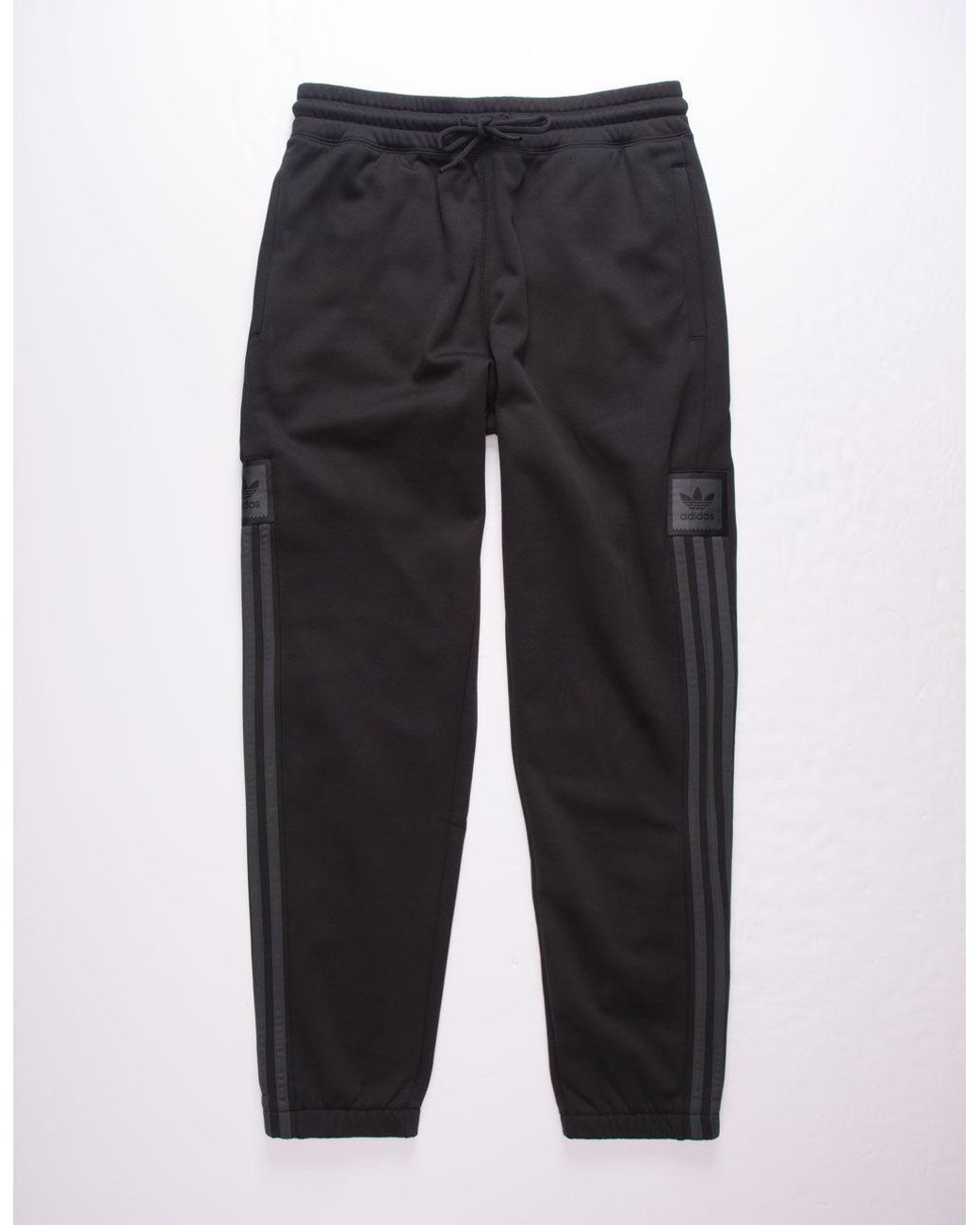adidas Fleece Tech Mens Sweatpants in Black for Men - Lyst