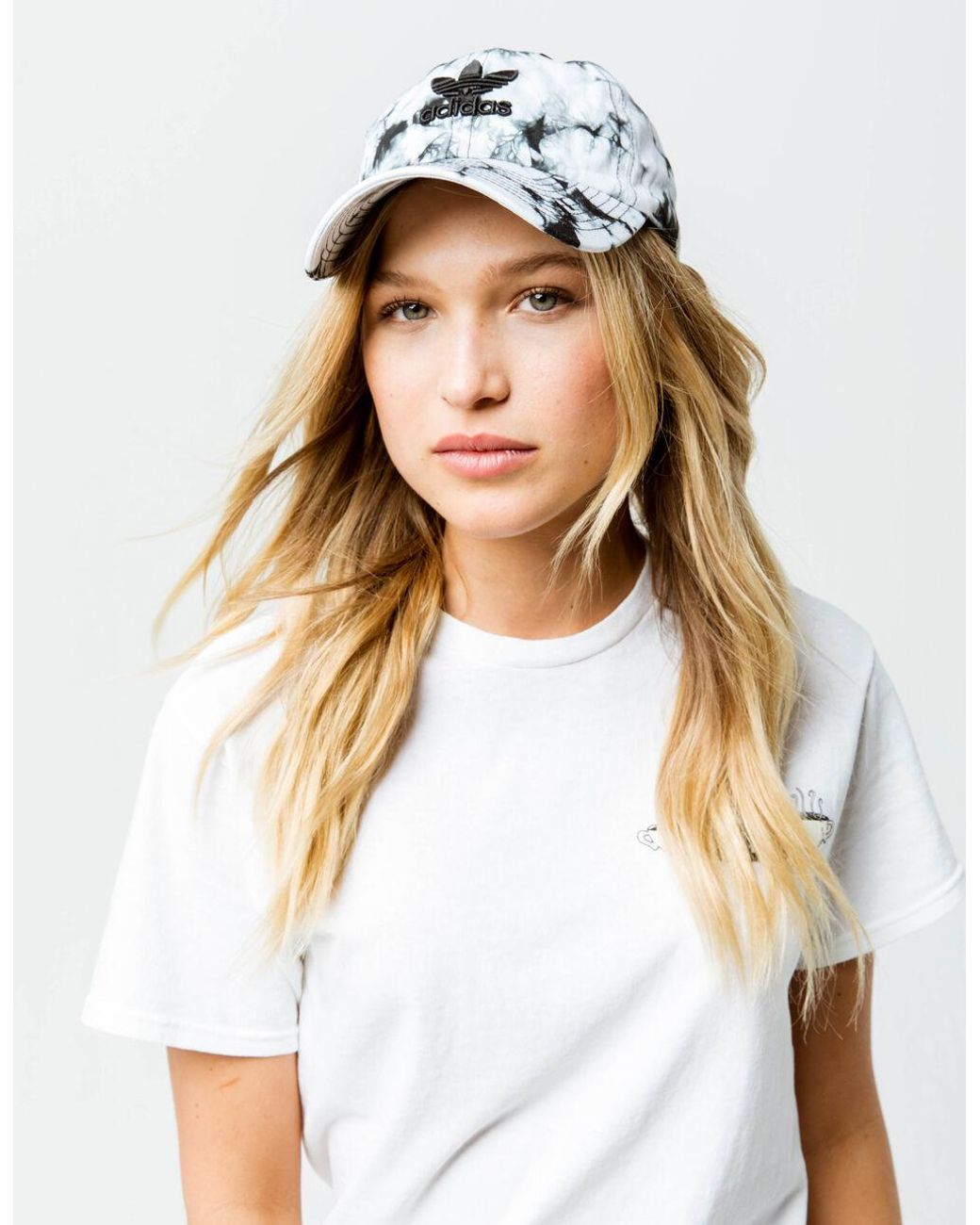 adidas originals women's relaxed tie dye strapback hat