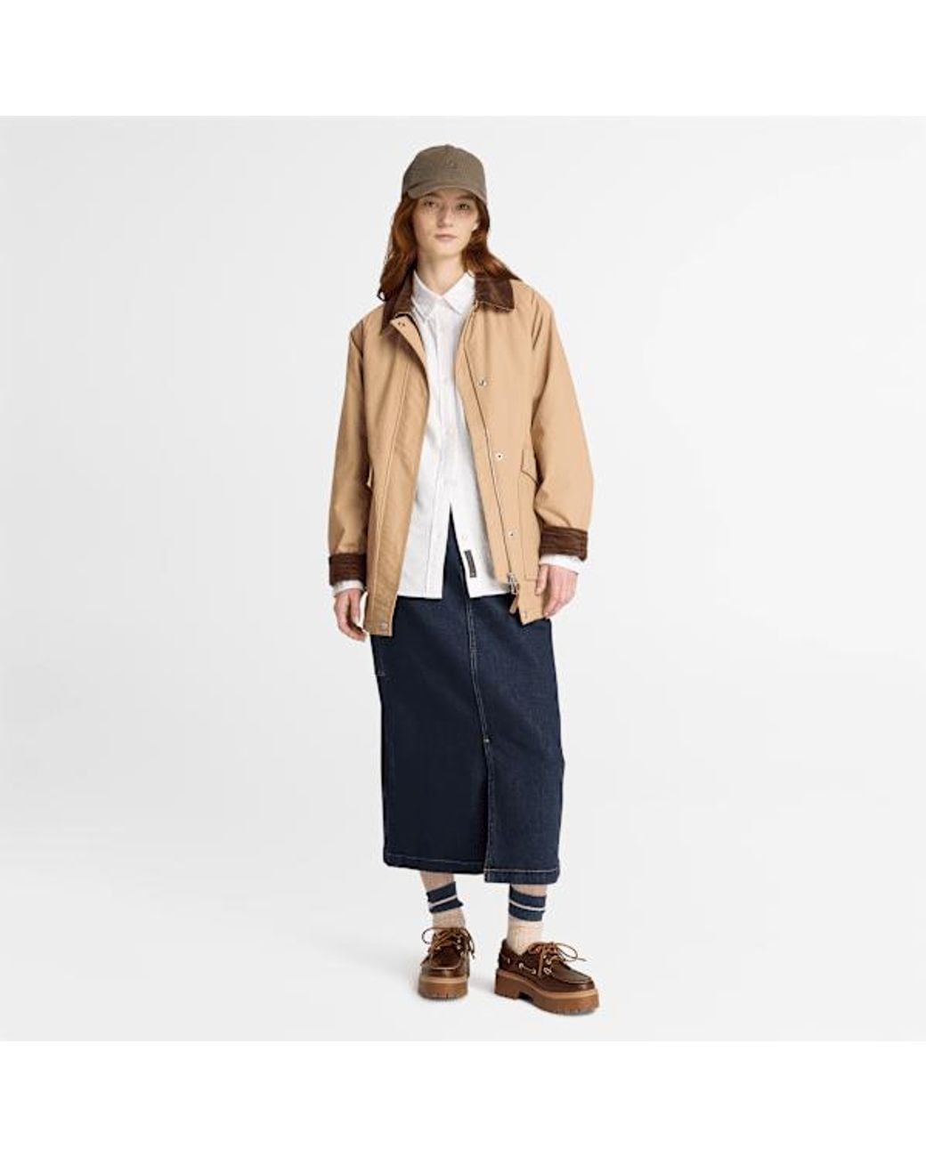 Timberland Natural Wenham Water-Repellent Insulated Barn Coat For